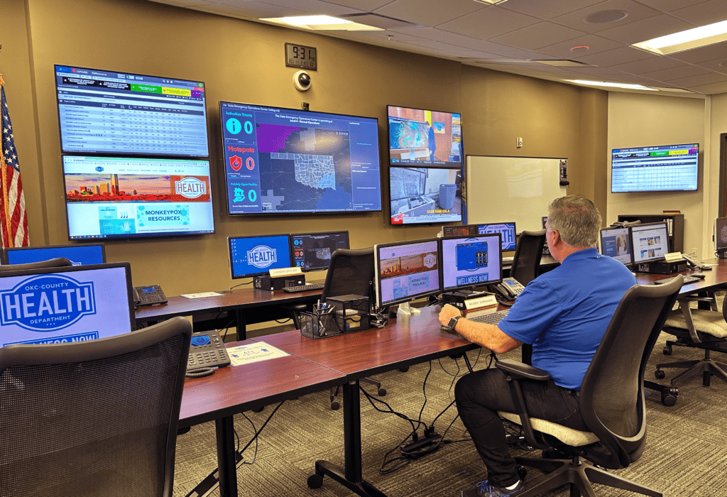 command center at health department